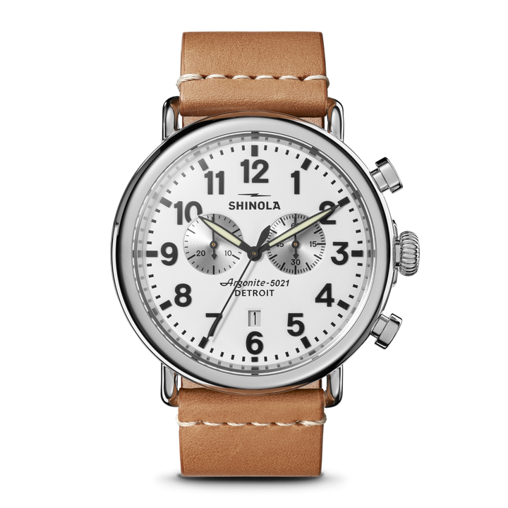 Shinola Runwell Men's 47mm Quartz Watch with Chronograph S0120299732