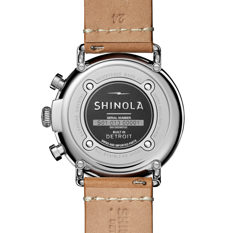Shinola Runwell Men's 47mm Quartz Watch with Chronograph S0120299732