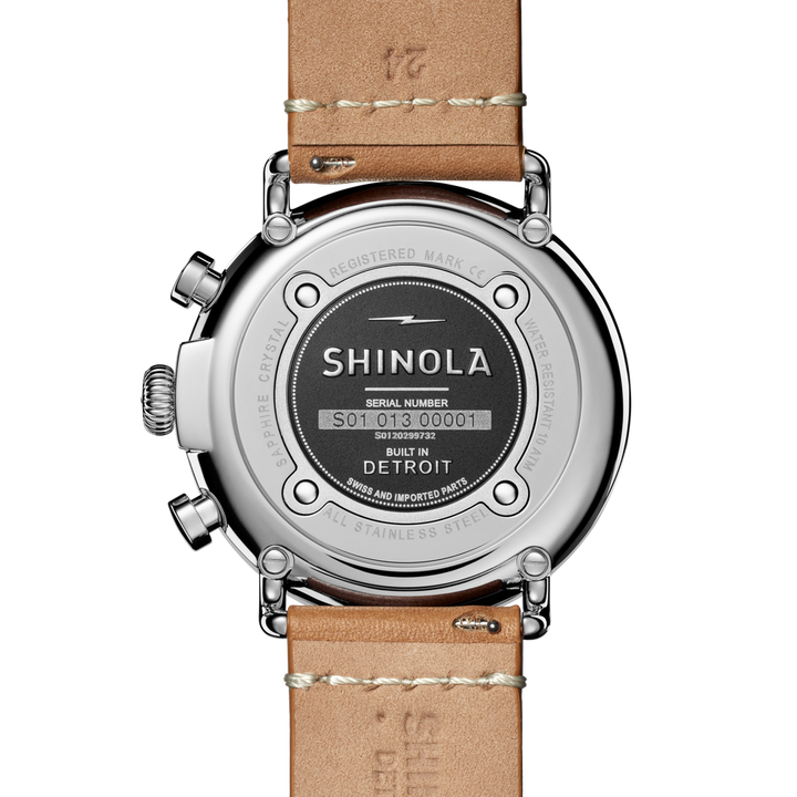 Shinola Runwell Men's 47mm Quartz Watch with Chronograph S0120299732