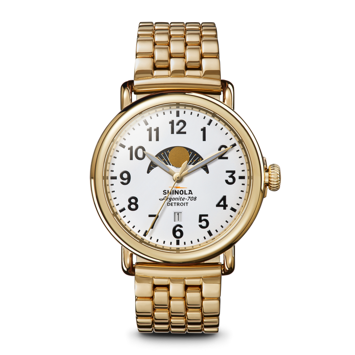 Shinola Runwell Men's 41 mm Quartz Watch with MoonPhase S0120299730