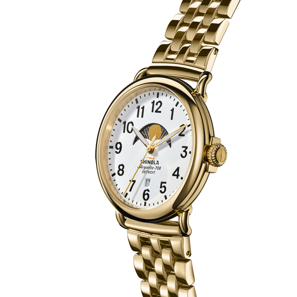 Shinola Runwell Men's 41 mm Quartz Watch with MoonPhase S0120299730