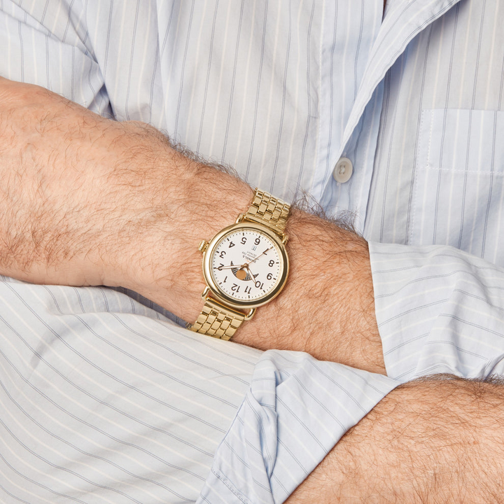 Shinola Runwell Men's 41 mm Quartz Watch with MoonPhase S0120299730