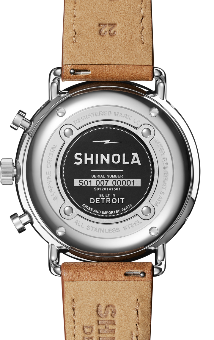 Shinola Canfield Men's 45mm Quartz Watch with Chronograph S0120141501