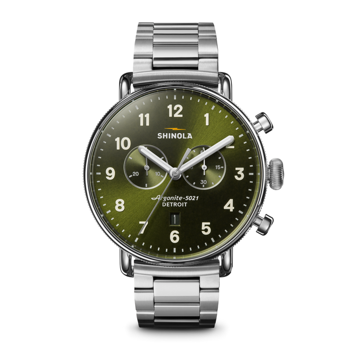 Shinola Canfield Men's 43mm Quartz Watch with Chronograph S0120307531