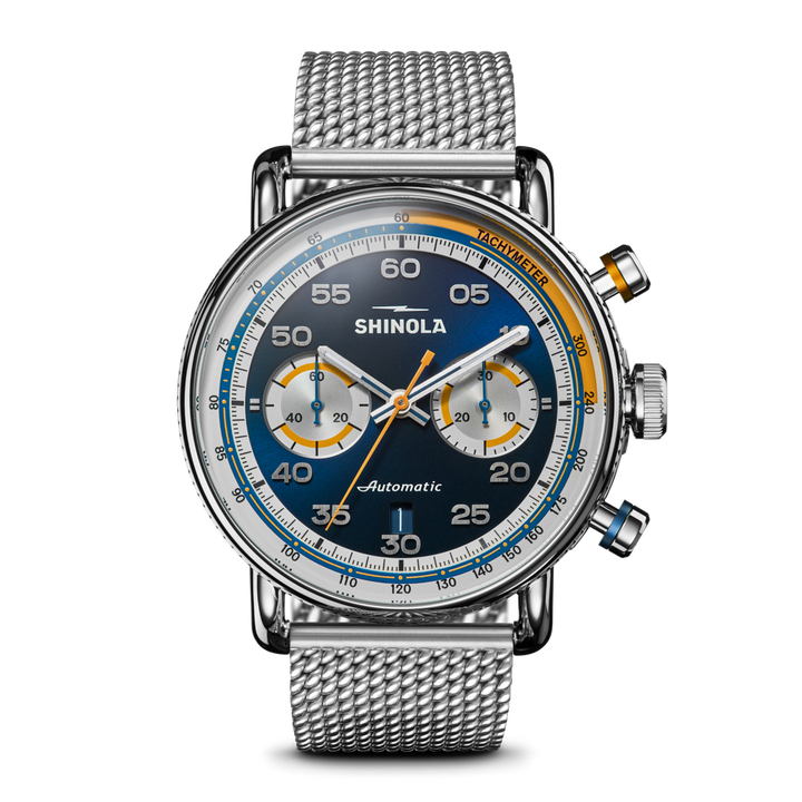 Shinola Canfield Men's 44 mm Automatic Watch with Chronograph S0120308430