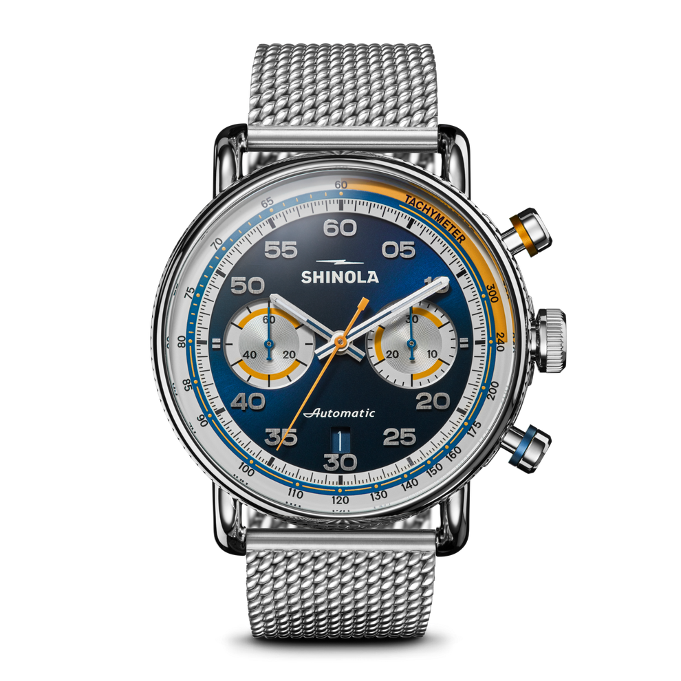 Shinola Canfield Men's 44 mm Automatic Watch with Chronograph S0120308430