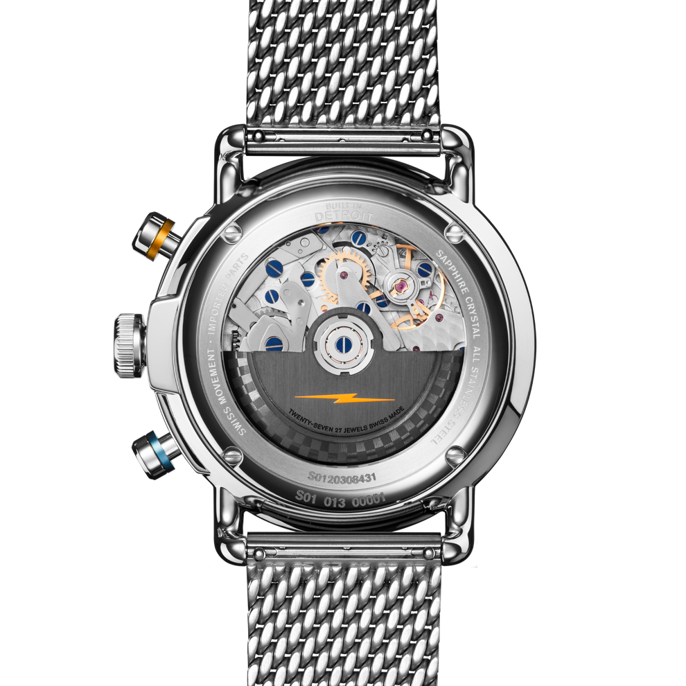 Shinola Canfield Men's 44 mm Automatic Watch with Chronograph S0120308430