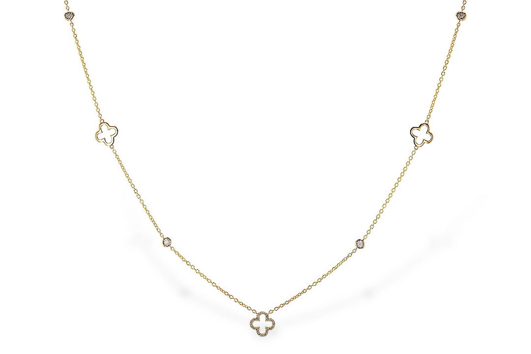 Diamond Necklace 14k Yellow Gold