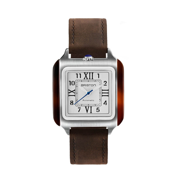 Briston Streamliner Kennedy Silver Dial Stainless steel and tortoise shell acetate Case Automatic with Hours-Minutes-Seconds 251936.SA.T.2.C