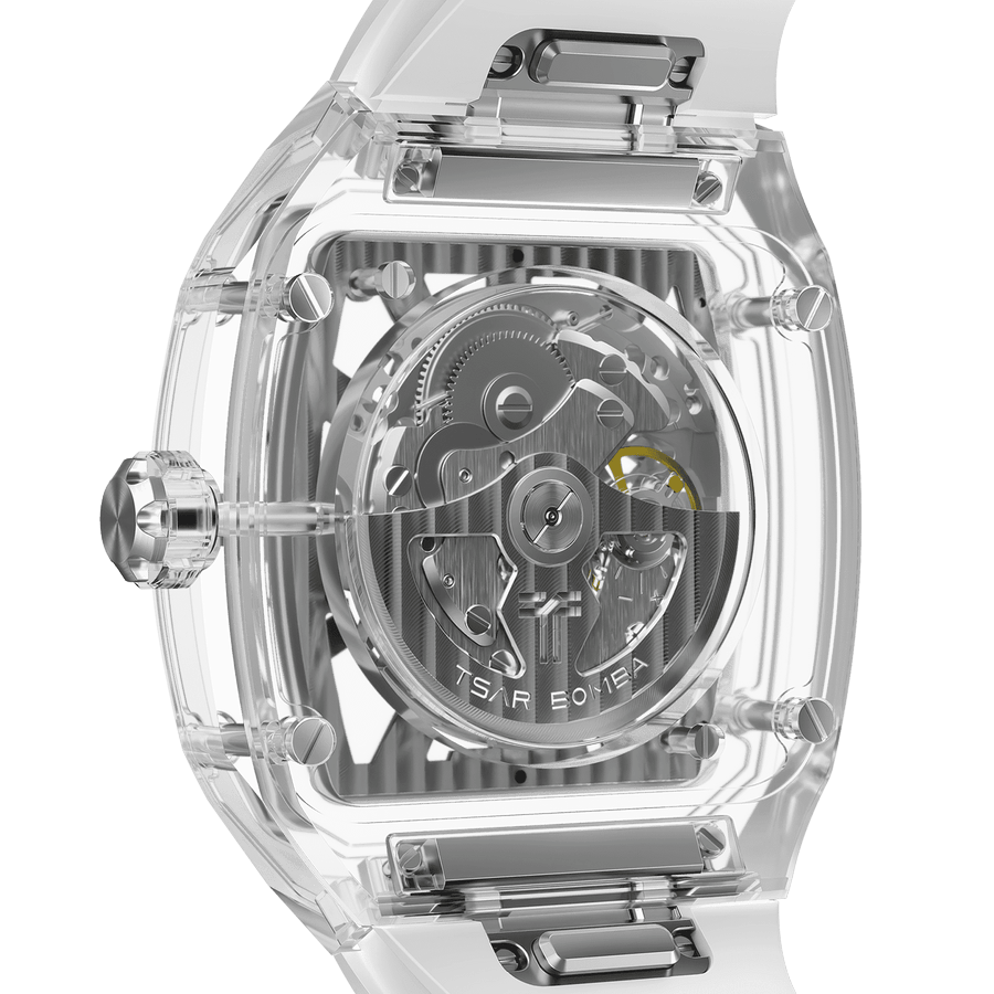 Tsar Bomba Light Matter Clear Dial Automatic with Multifunction Clear Chronite case TB8223-Light Matter