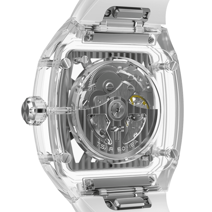 Tsar Bomba Light Matter Clear Dial Automatic with Multifunction Clear Chronite case TB8223-Light Matter
