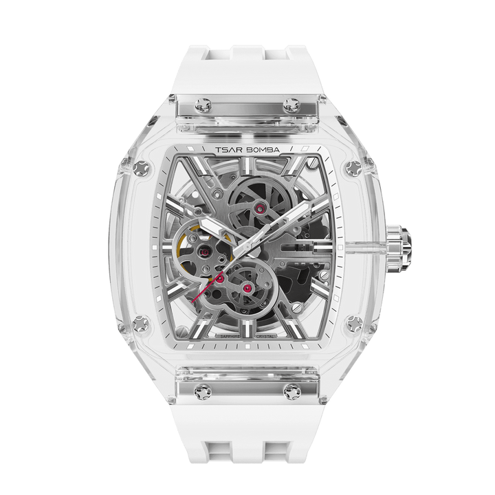 Tsar Bomba Light Matter Clear Dial Automatic with Multifunction Clear Chronite case TB8223-Light Matter