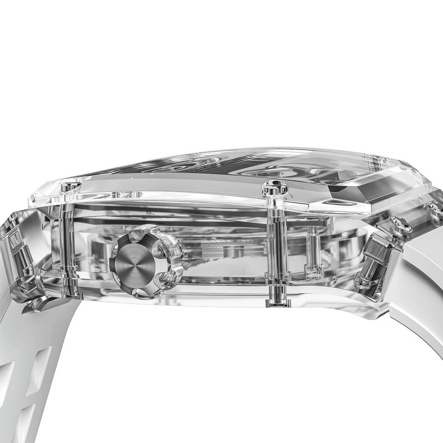 Tsar Bomba Light Matter Clear Dial Automatic with Multifunction Clear Chronite case TB8223-Light Matter