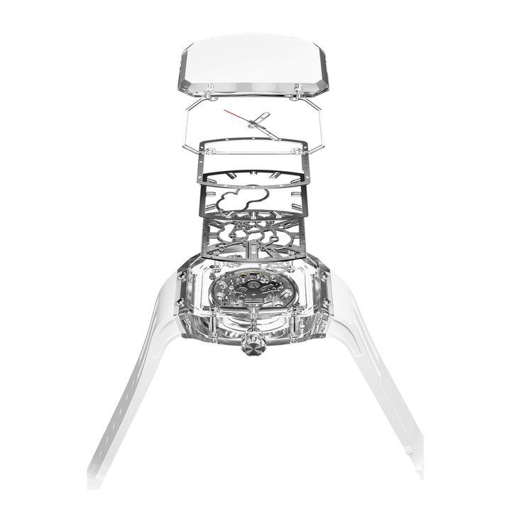 Tsar Bomba Light Matter Clear Dial Automatic with Multifunction Clear Chronite case TB8223-Light Matter