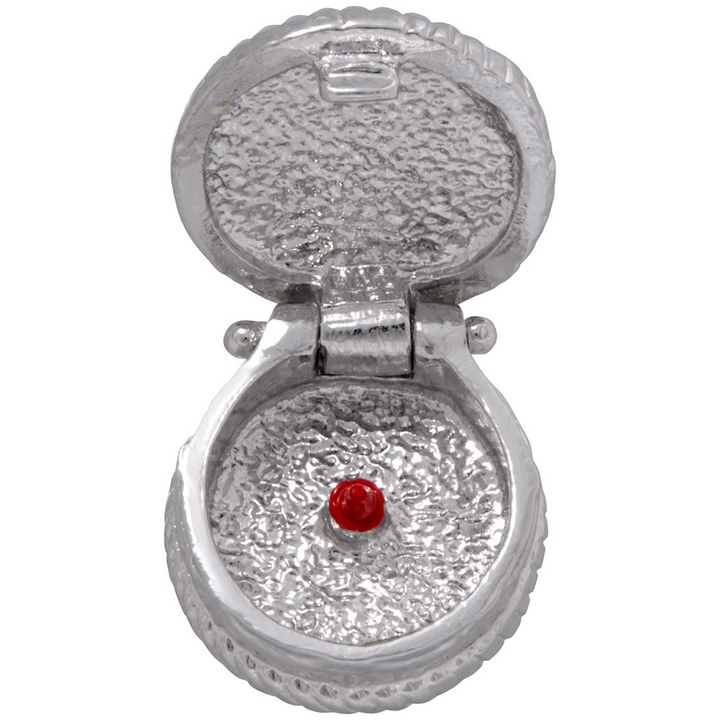 Sterling Silver 3D Happy Birthday Cake Opens with Candle Insdie Charm