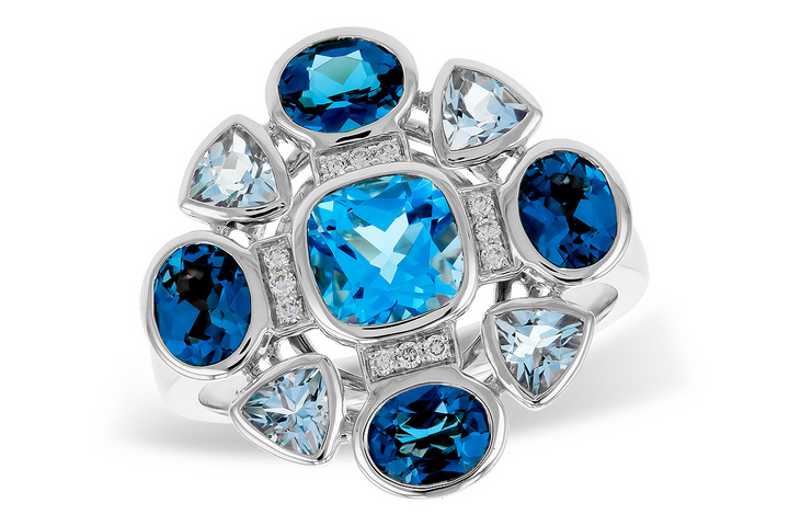 Colored Stone Rings  -  Women'