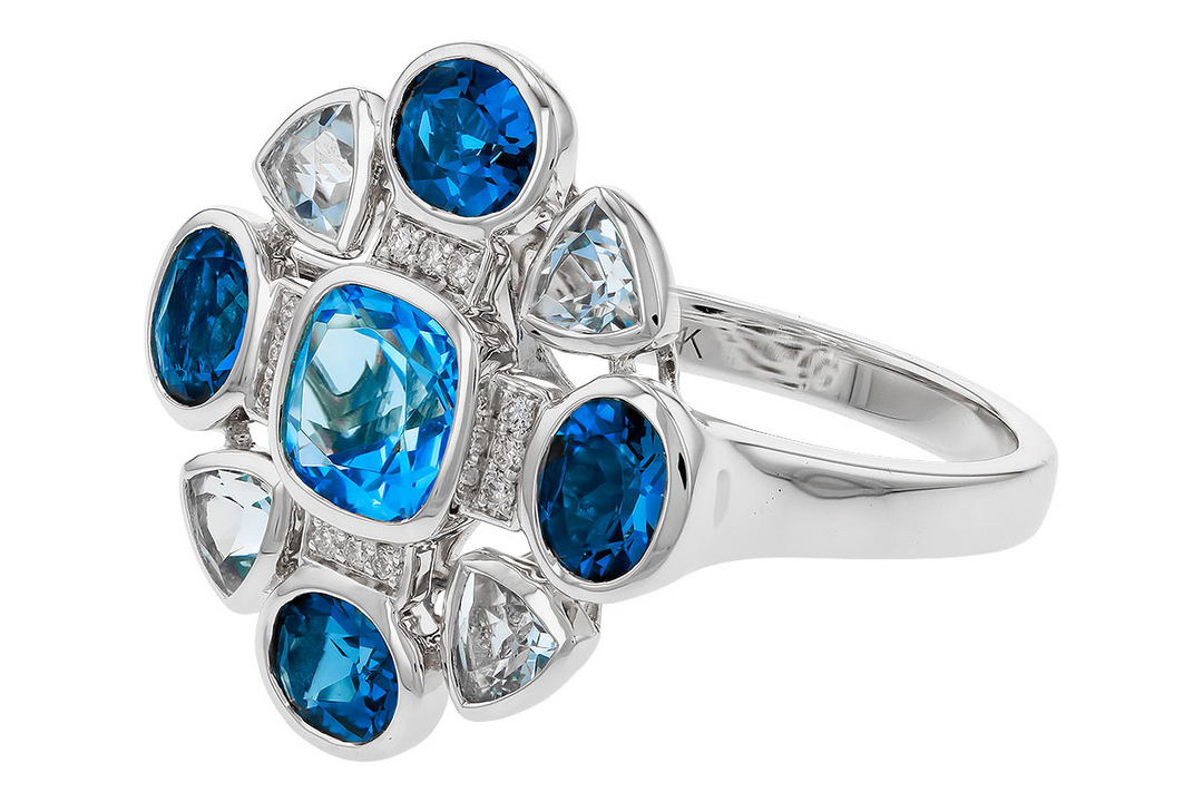 Colored Stone Rings  -  Women'