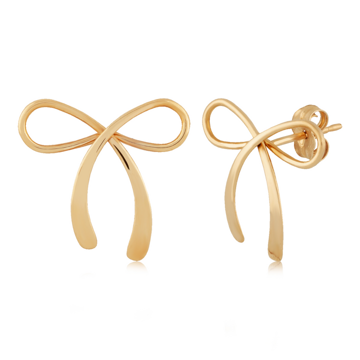Post Earrings 14k Yellow Gold Polished