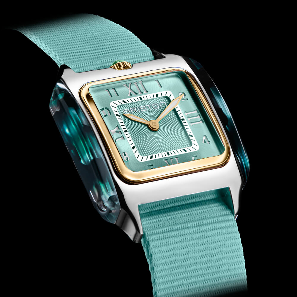 Briston Streamliner Kennedy Blue Dial Stainless steel and tortoise shell acetate Case Quartz with Two Hand 262030.PYA.UGW.29.NGW