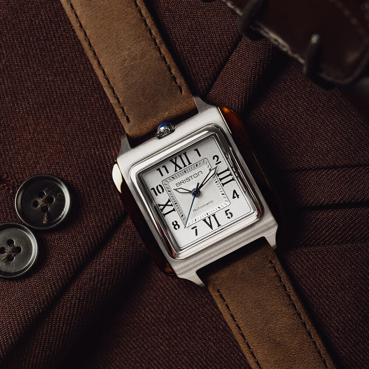 Briston Streamliner Kennedy Silver Dial Stainless steel and tortoise shell acetate Case Automatic with Hours-Minutes-Seconds 251936.SA.T.2.C