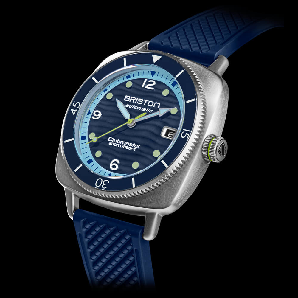 Briston Clubmaster Legend Blue Dial Stainless Steel Case Automatic with Date 261740.S.LD.15.FNB