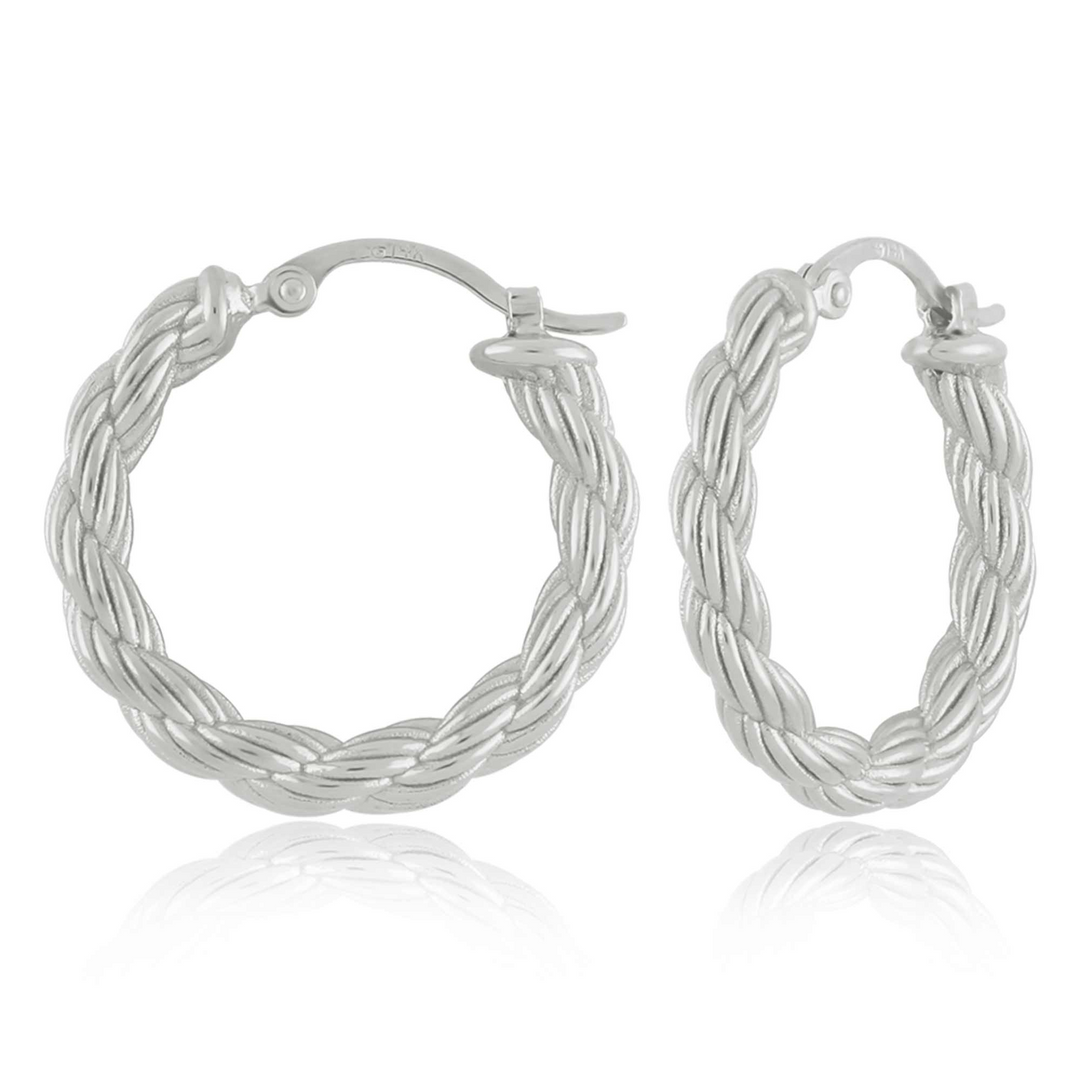 Hoop earrings in Sterling Silver