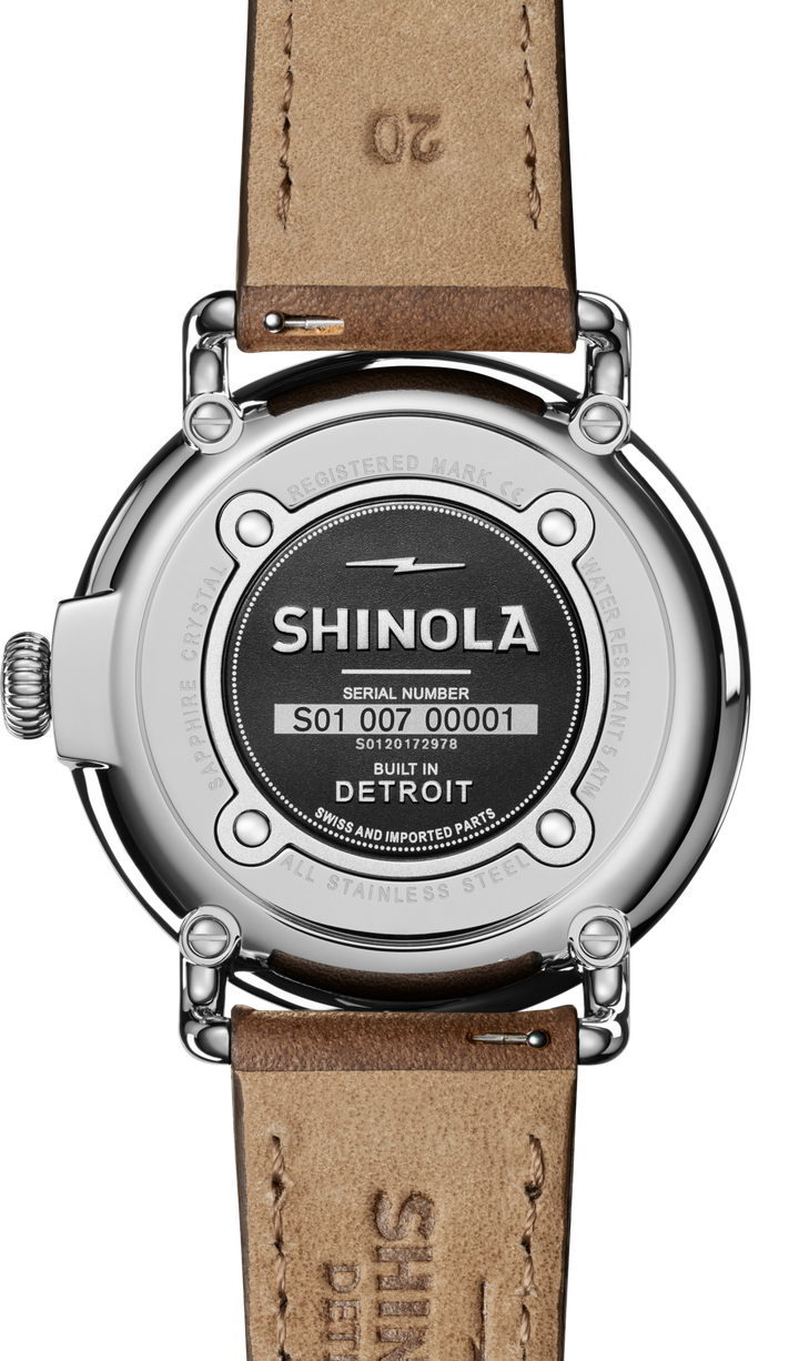 Shinola Runwell Men's 41mm Quartz Watch with Hours-Minutes-Seconds S0120172978