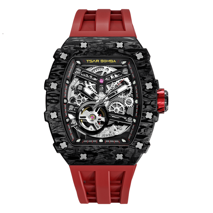 Tsar Bomba Skeleton Dial Automatic with Hours-Minutes-Date Elemental TB8208CF-39