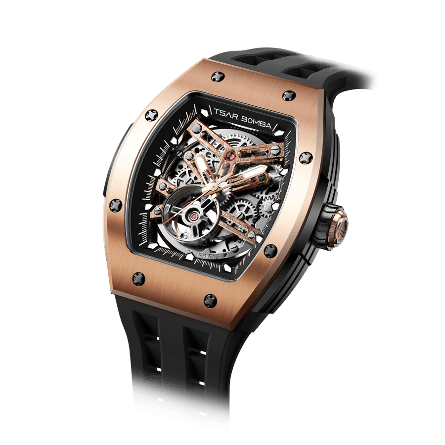 Tsar Bomba Elemental Skeleton Dial Automatic with Hours-Minutes-Seconds TB8228A-04