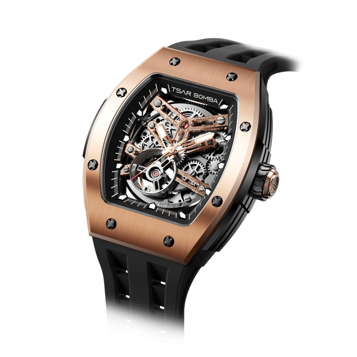 Tsar Bomba Elemental Skeleton Dial Automatic with Hours-Minutes-Seconds TB8228A-04