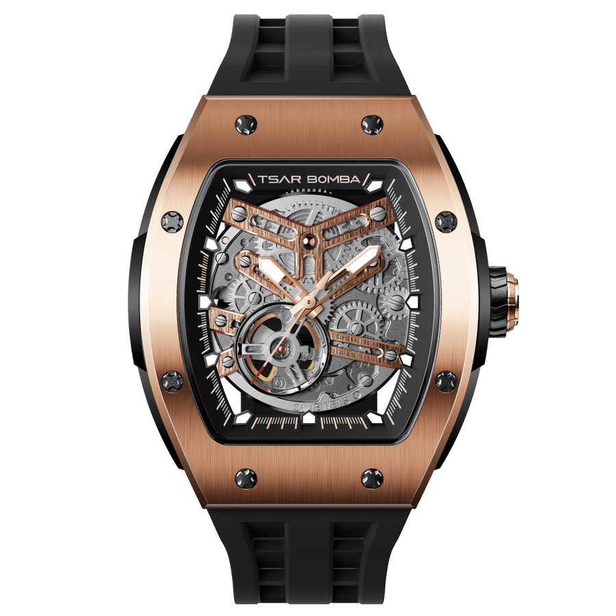 Tsar Bomba Elemental Skeleton Dial Automatic with Hours-Minutes-Seconds TB8228A-04