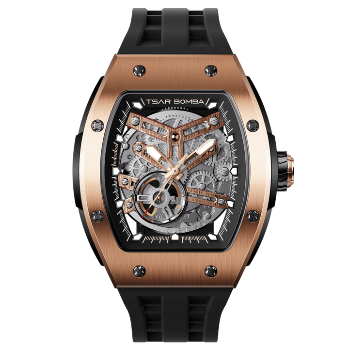 Tsar Bomba Elemental Skeleton Dial Automatic with Hours-Minutes-Seconds TB8228A-04
