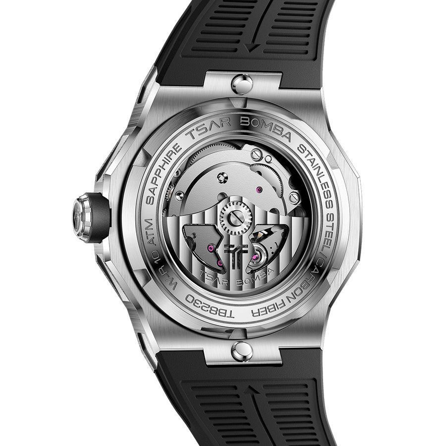 Tsar Bomba Electron Black Dial Automatic with Hours-Minutes-Seconds TB8230-02