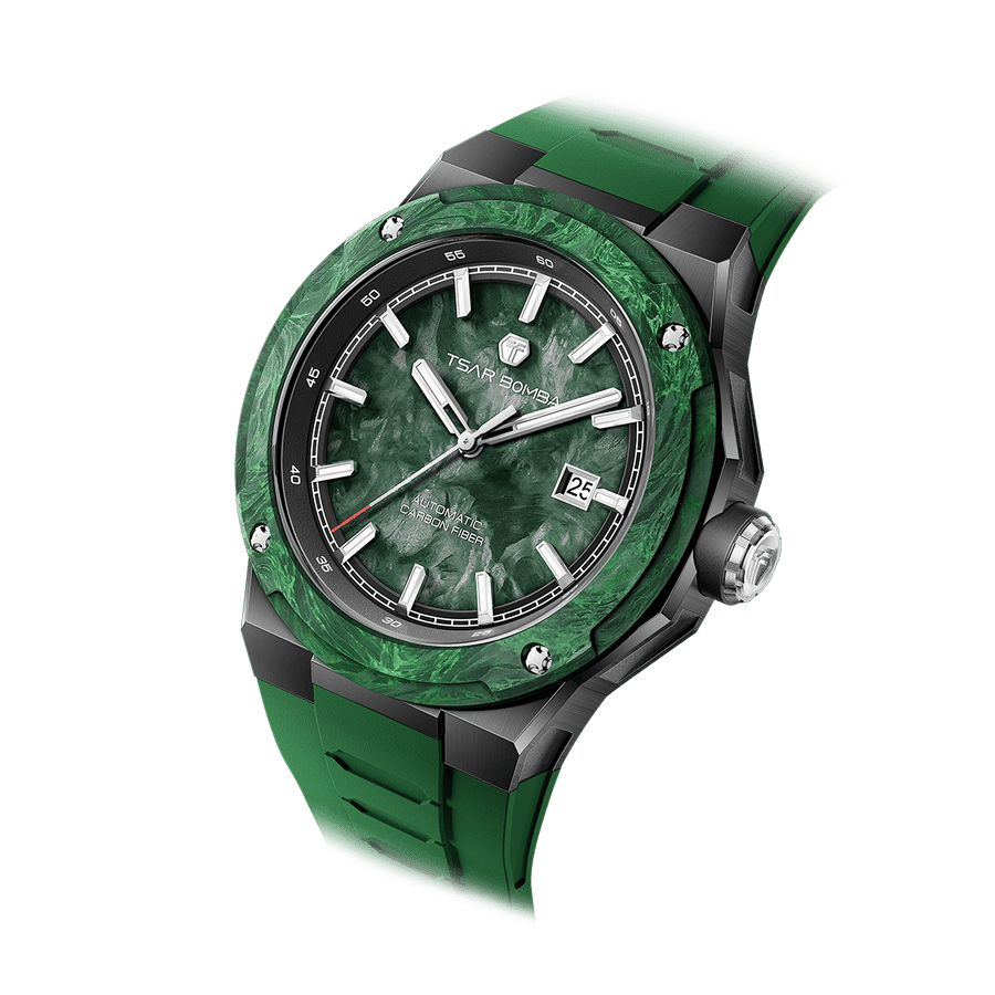 Tsar Bomba Electron Green Dial Automatic with Hours-Minutes-Date TB8230-05