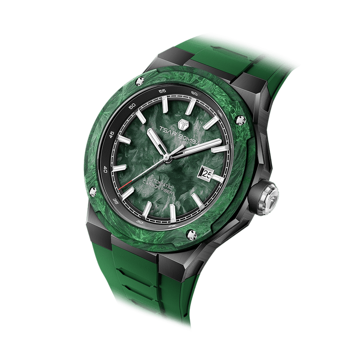 Tsar Bomba Electron Green Dial Automatic with Hours-Minutes-Date TB8230-05