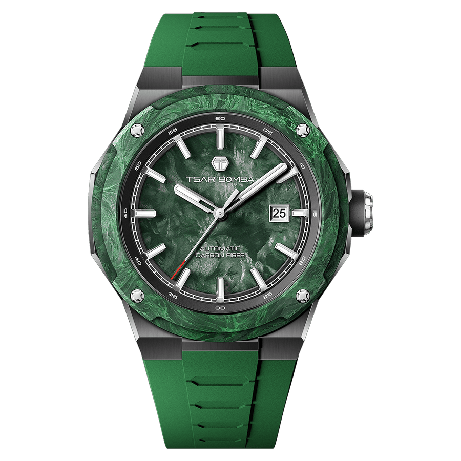 Tsar Bomba Electron Green Dial Automatic with Hours-Minutes-Date TB8230-05
