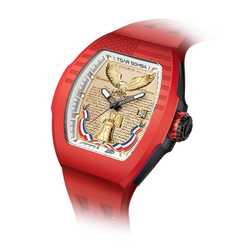 Tsar Bomba Champagne Dial Automatic with Hours-Minutes-Seconds Minuteman Edition(3 in 1) TB8218(1+3)USA