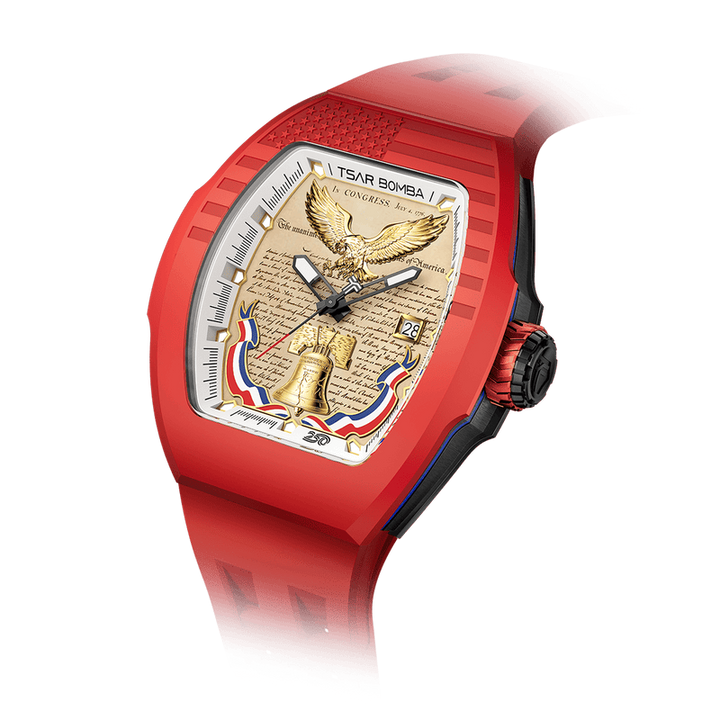 Tsar Bomba Champagne Dial Automatic with Hours-Minutes-Seconds Minuteman Edition(3 in 1) TB8218(1+3)USA