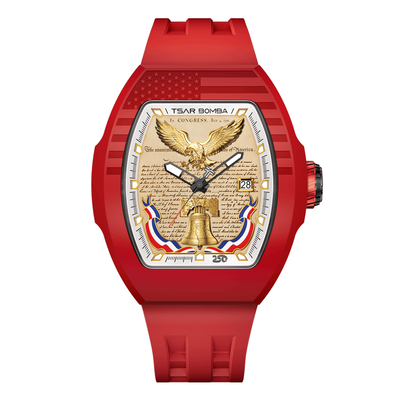 Tsar Bomba Champagne Dial Automatic with Hours-Minutes-Seconds Minuteman Edition(3 in 1) TB8218(1+3)USA