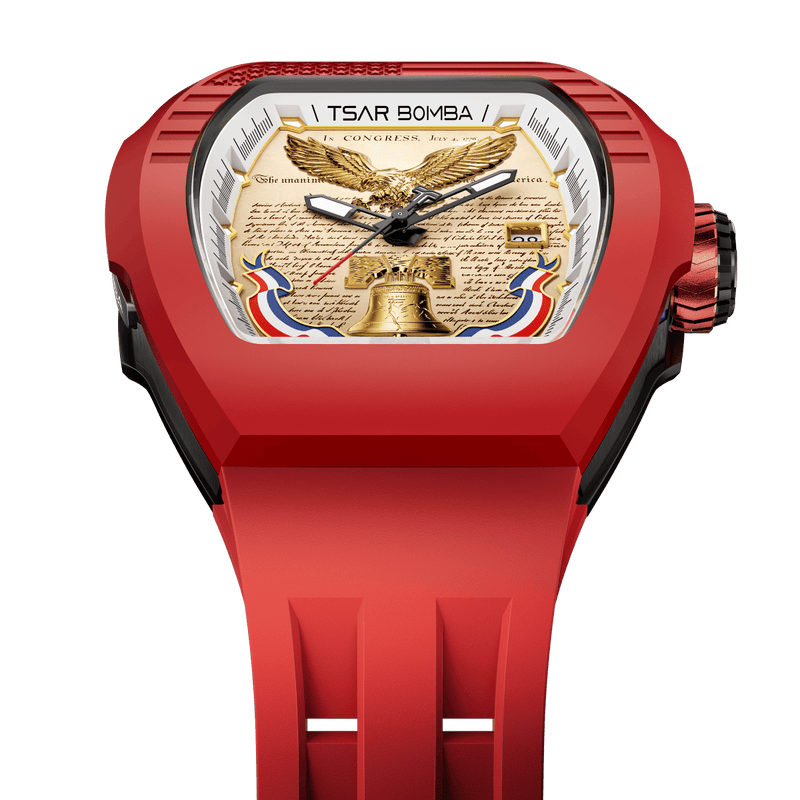 Tsar Bomba Champagne Dial Automatic with Hours-Minutes-Seconds Minuteman Edition(3 in 1) TB8218(1+3)USA