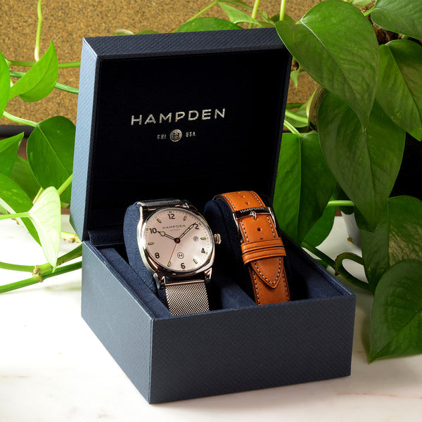 Hampden Algreen White Dial Quartz with Hours-Minutes-Seconds MODEL 2