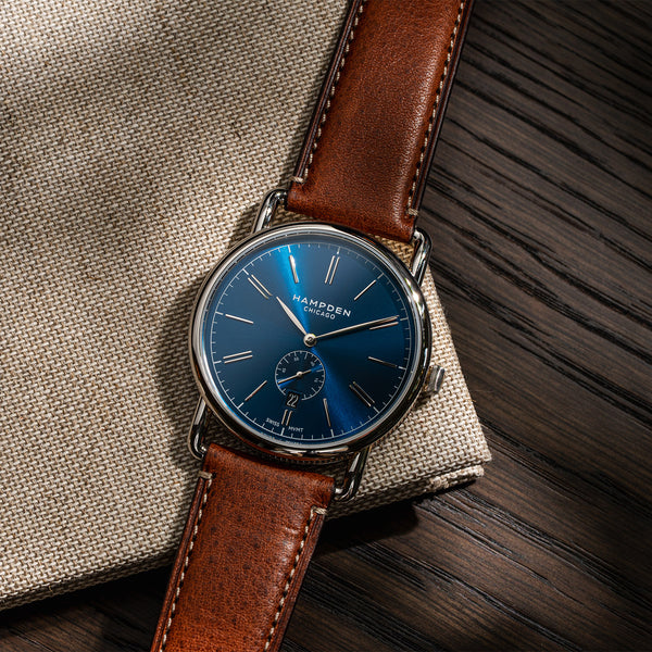 Hampden Dixon Blue Dial Quartz with Small Seconds Model 4
