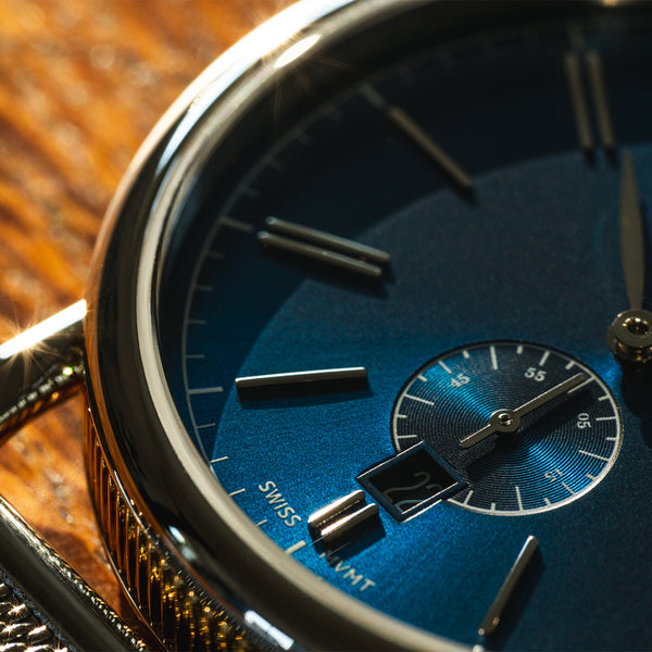 Hampden Dixon Blue Dial Quartz with Small Seconds Model 4