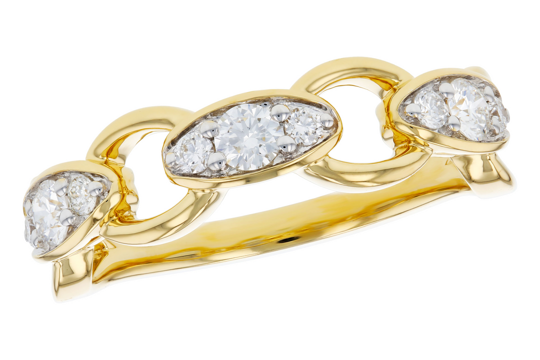Diamond Contemporary Style Ring 14k Yellow Gold .40 Total