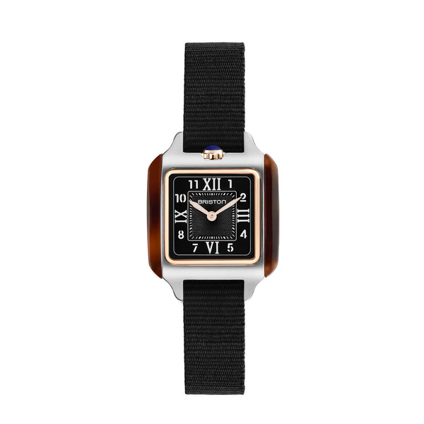 Briston Streamliner Kennedy Black Dial Quartz with Two Hand 252025.PRA.T.1.NB