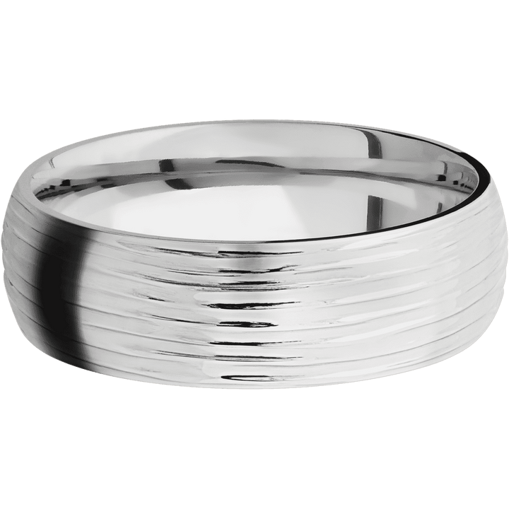14K White Gold + Treebark3 Finish