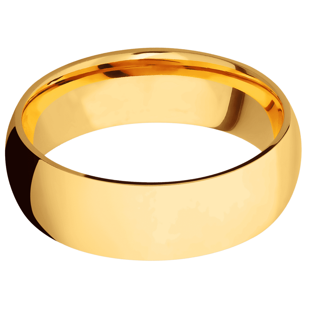 22K Yellow Gold + Polish Finish