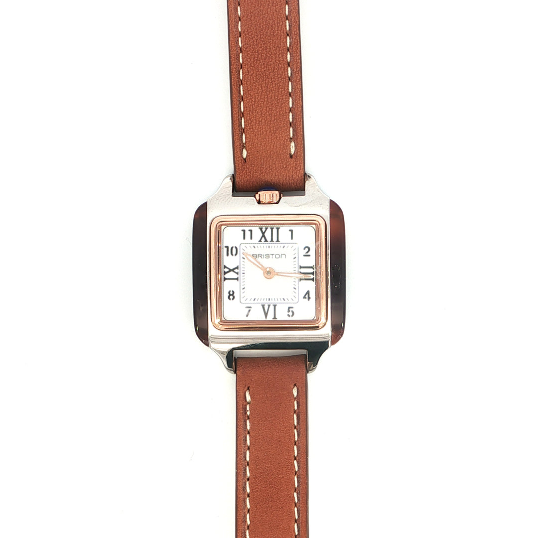 Briston Streamliner Kennedy White Dial Stainless Steel Case Quartz with Two Hand 252025.PRA.T.2.NT