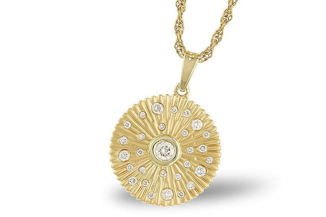 Diamond Pendant 0.24ct. 14k Yellow Gold