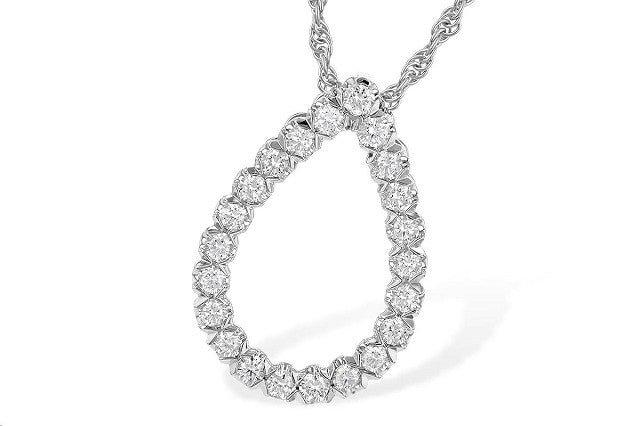 Diamond Pendant 0.5ct. 14k White Gold